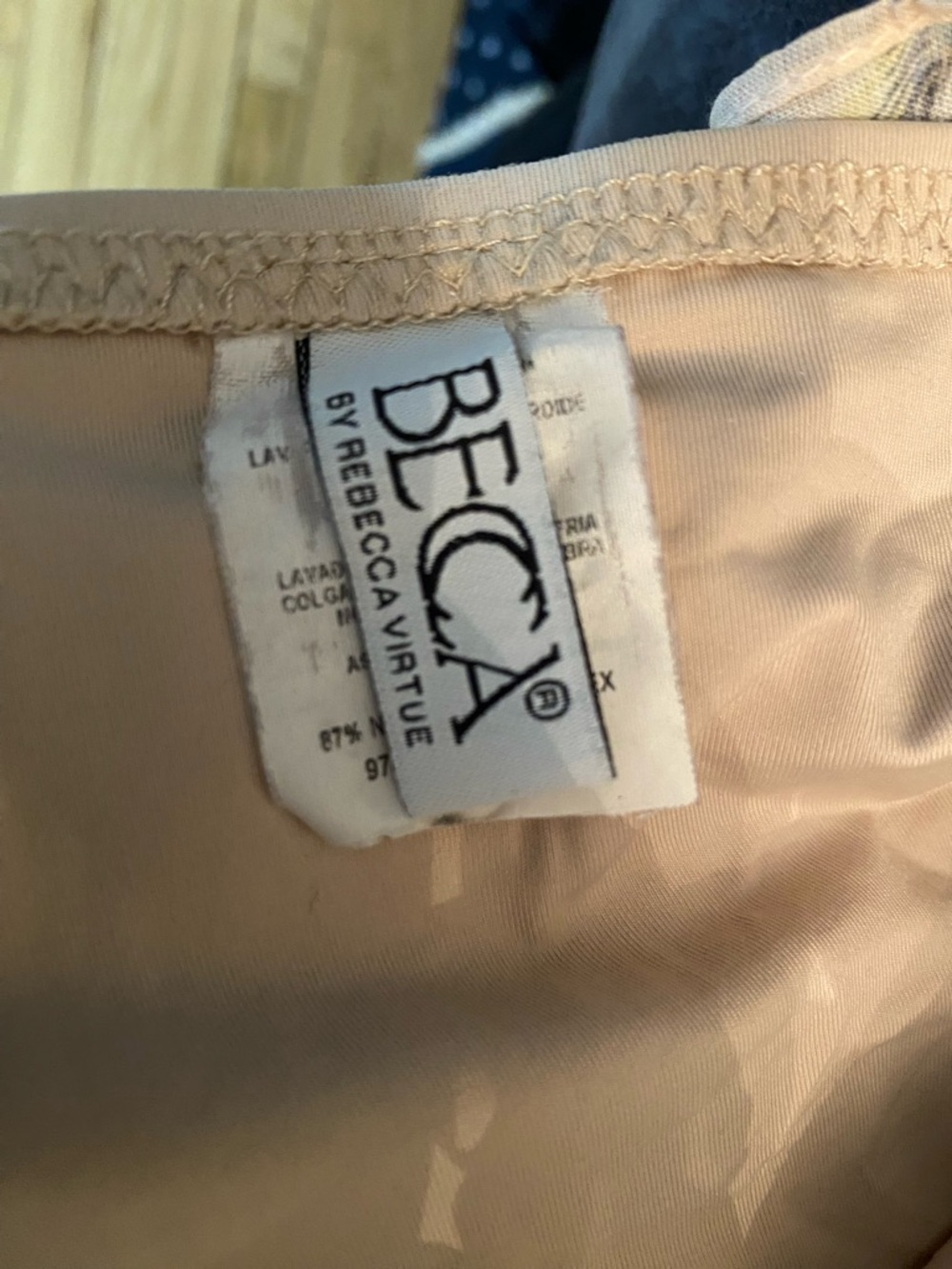 BECCA Cream Embroidered Halter Bikini Set - Picture 6 of 7